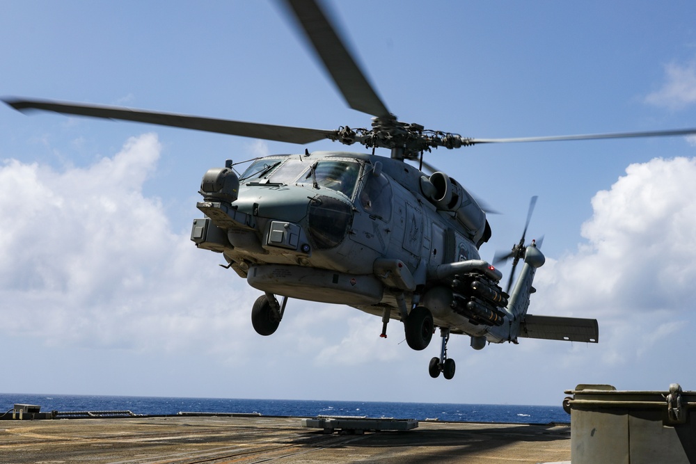 USS Princeton conducts operations in the U.S. Central Command area of responsibility as part of the Carl Vinson Carrier Strike Group