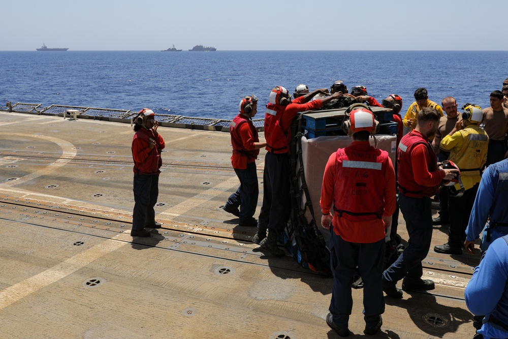 USS Princeton conducts operations in the U.S. Central Command area of responsibility as part of the Carl Vinson Carrier Strike Group