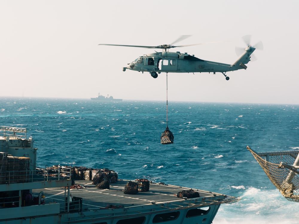 22nd MEU | Resupply at Sea During ARGMUEX