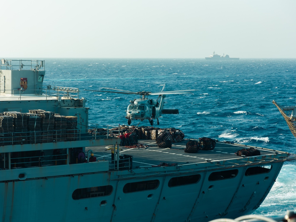 22nd MEU | Resupply at Sea During ARGMUEX