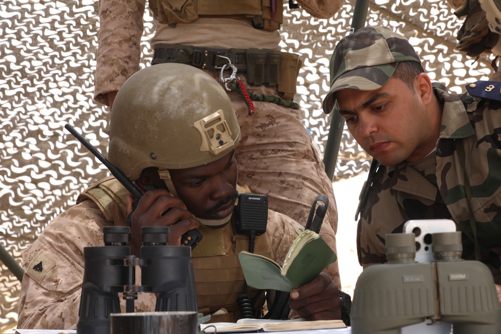 US Marines, Morocco conduct air naval gunfire operations at African Lion 2025