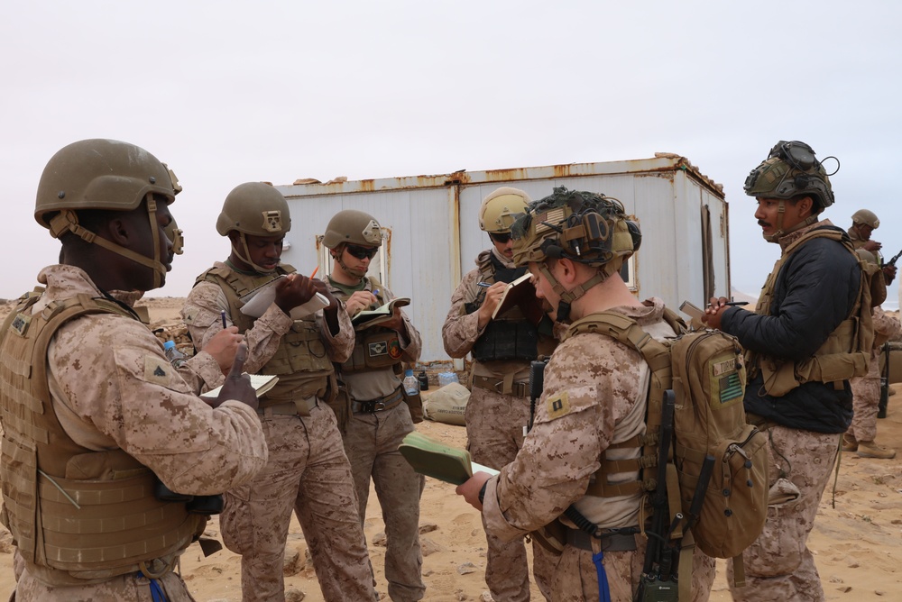 US Marines, Morocco conduct air naval gunfire operations at African Lion 2025