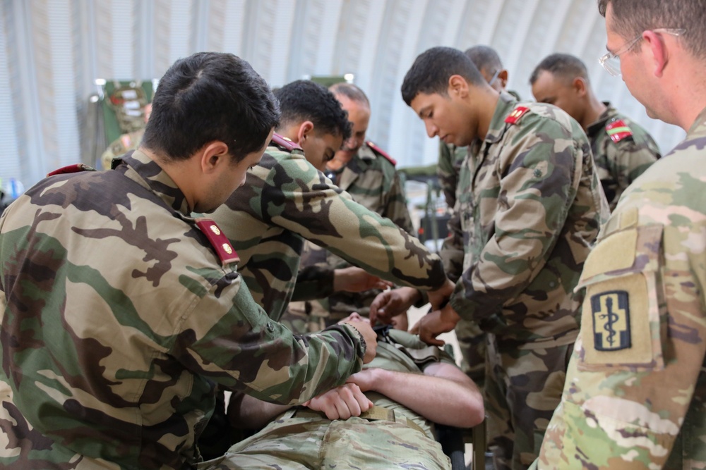 US, Morocco conduct trauma splinting training at African Lion 2025