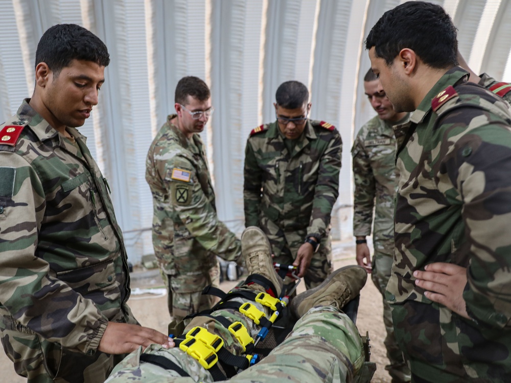 US, Morocco conduct trauma splinting training at African Lion 2025