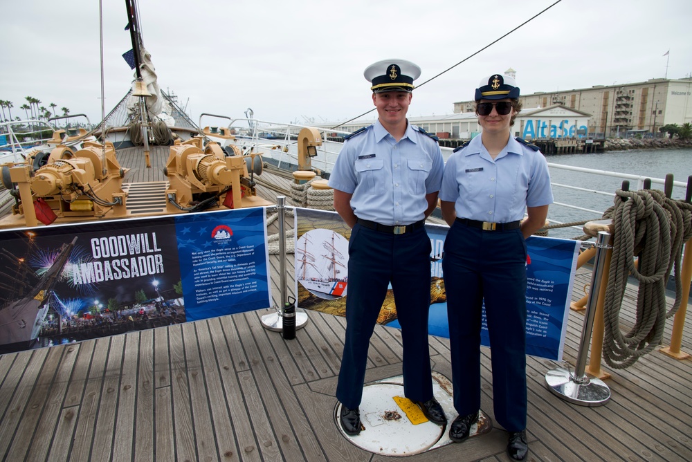 U.S. Coast Guard Cutter Eagle arrives at Los Angeles Fleet Week