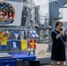 U.S Service Members and guests attend a reception during LA Fleet Week