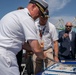 U.S Service Members and guests attend a reception during LA Fleet Week
