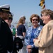 U.S Service Members and guests attend a reception during LA Fleet Week