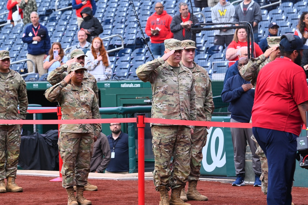 D.C. National Guard Supports Pregame Ceremony During National Guard Day 2025 at Nationals Park