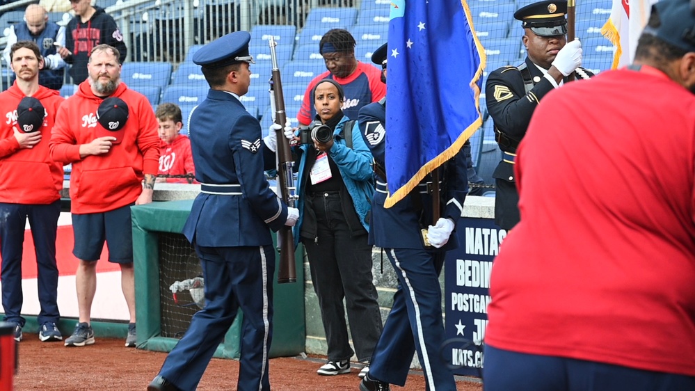 D.C. National Guard Supports Pregame Ceremony During National Guard Day 2025 at Nationals Park