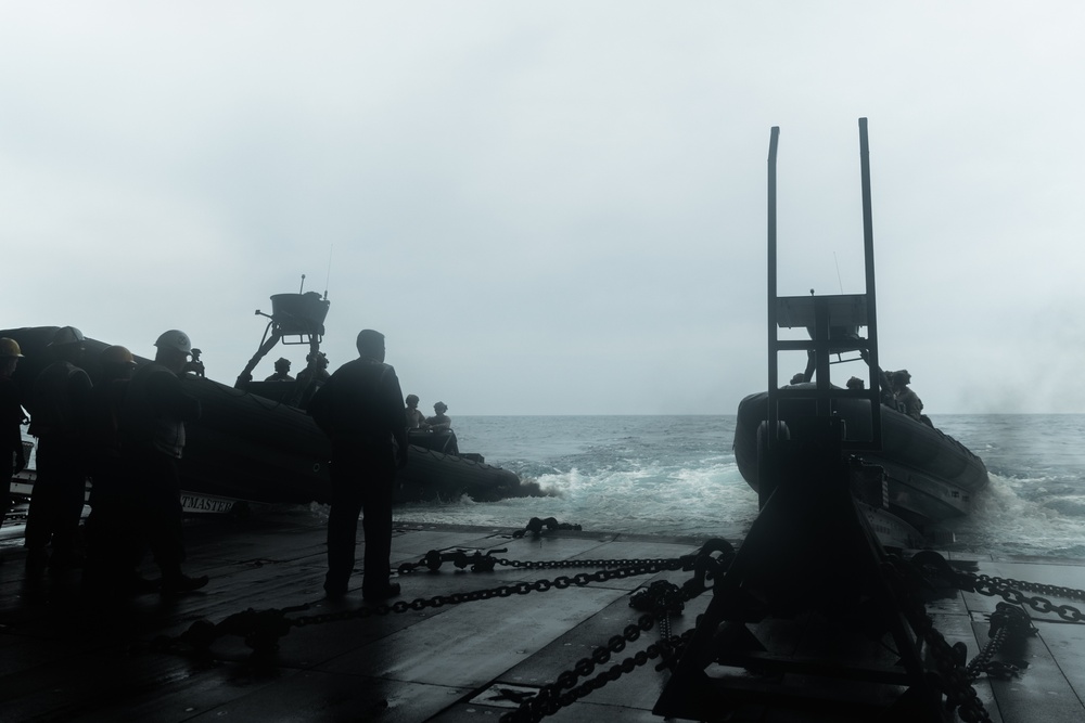 22nd MEU | Dual-Launch Small Boat Operations aboard USS San Antonio