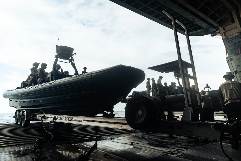 22nd MEU | Dual-Launch Small Boat Operations aboard USS San Antonio