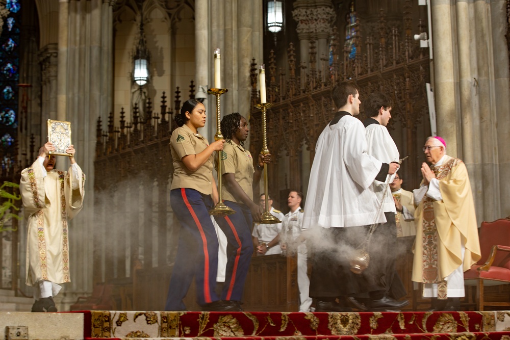 St. Patrick's Cathedral holds Mass with service members during Fleet Week New York 2025
