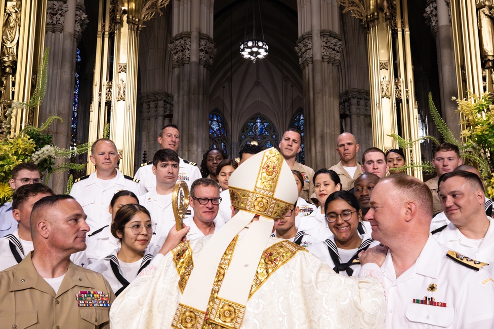 St. Patrick's Cathedral holds Mass with service members during Fleet Week New York 2025