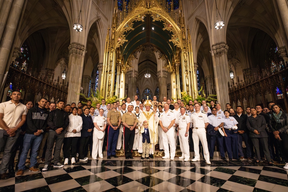 St. Patrick's Cathedral holds Mass with service members during Fleet Week New York 2025