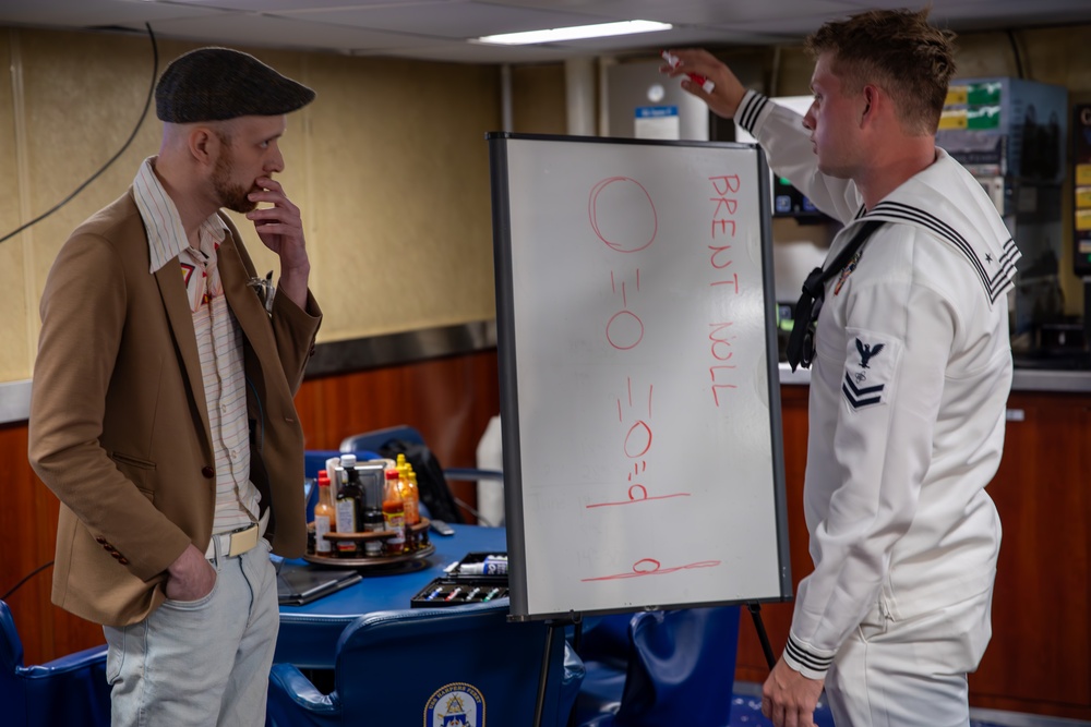 U.S. Navy Sailors Attend Brent Noll’s Animation Discussion