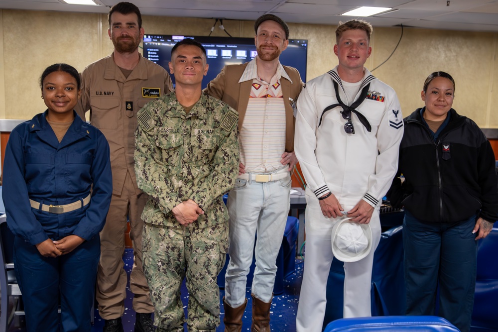U.S. Navy Sailors Attend Brent Noll’s Animation Discussion