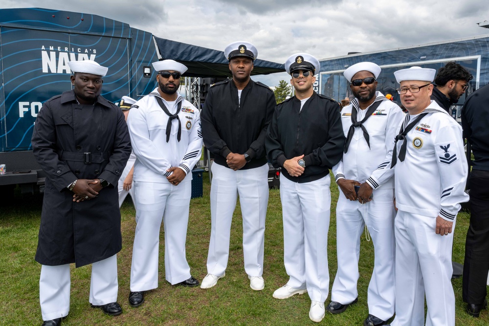 Recruiters visit the FourLeaf Air Show at Jones Beach State Park