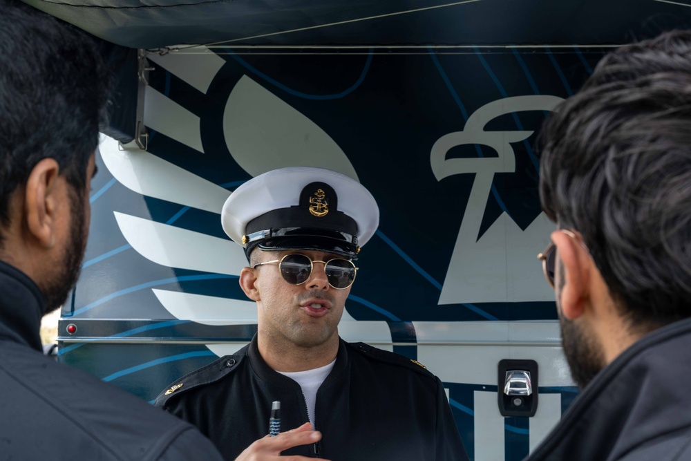 Recruiters visit the FourLeaf Air Show at Jones Beach State Park
