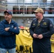Congressman Gilbert R. Cisneros Jr. tours the USS Harpers Ferry (LSD 49)
