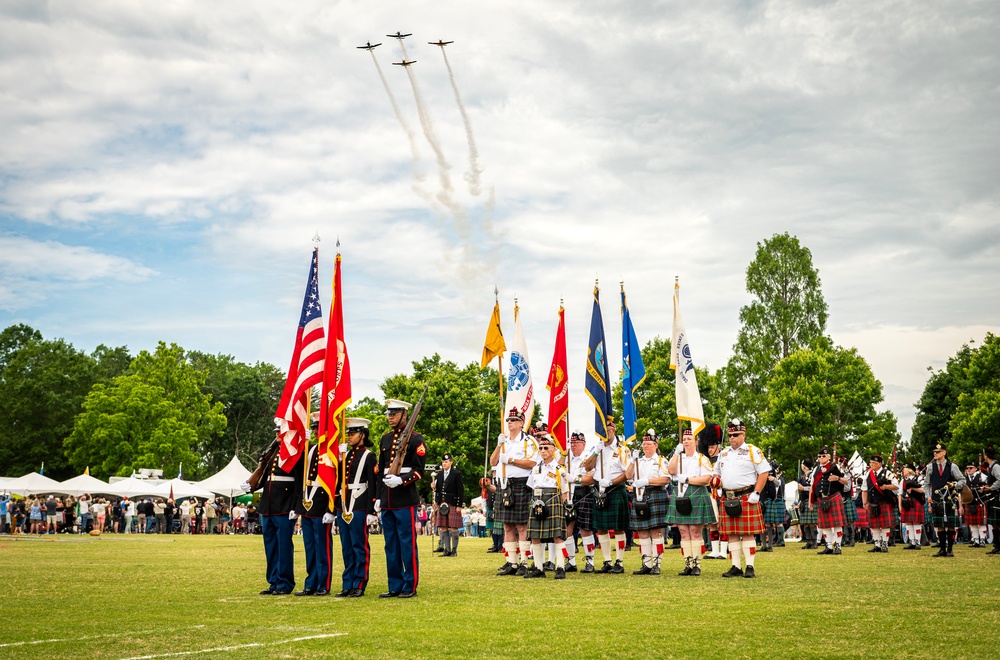 Maj. Gen. Stilwell at Greenville Scottish Games