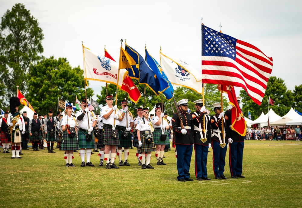 Maj. Gen. Stilwell at Greenville Scottish Games