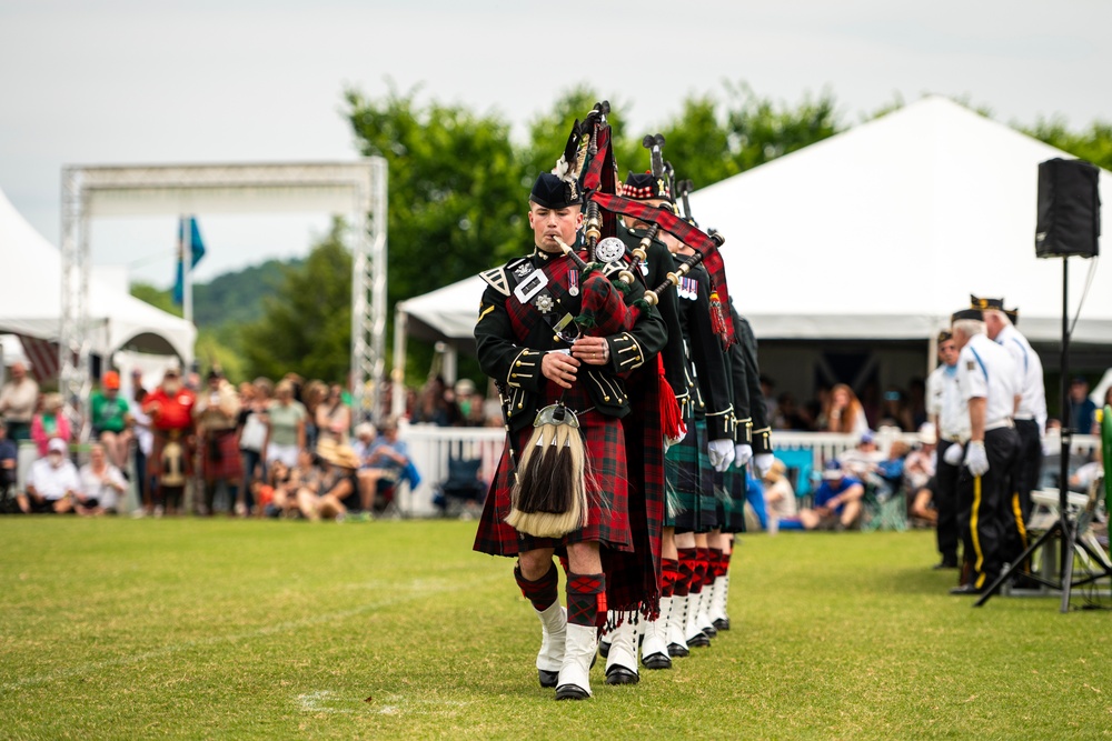 Maj. Gen. Stilwell at Greenville Scottish Games