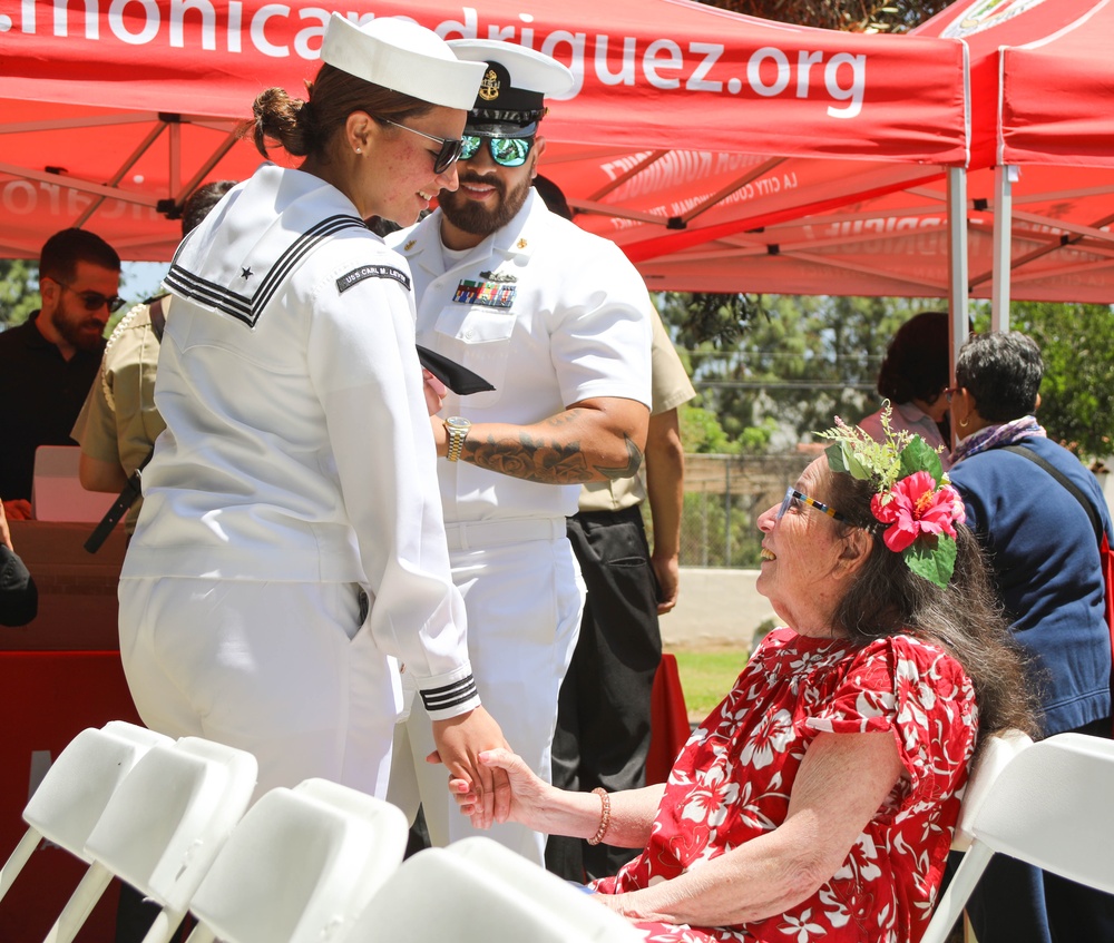 U.S. Service Members Attend Mission Hills Memorial Day Event