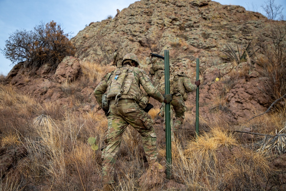 Signs emplaced along National Defense Area
