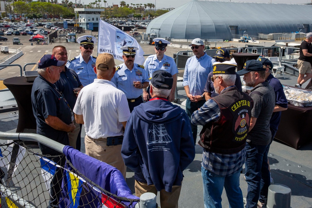 Surface Navy Association Battleship Iowa Chapter holds a gathering during LA Fleet Week