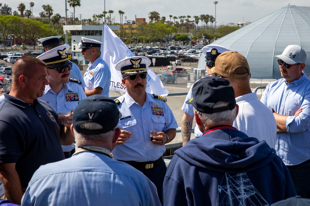Surface Navy Association Battleship Iowa Chapter holds a gathering during LA Fleet Week
