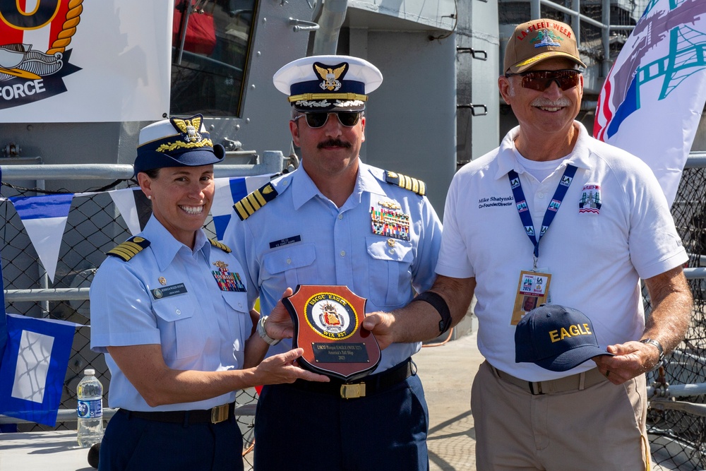 Surface Navy Association Battleship Iowa Chapter holds a gathering during LA Fleet Week