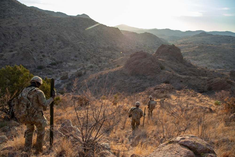 Signs emplaced along National Defense Area