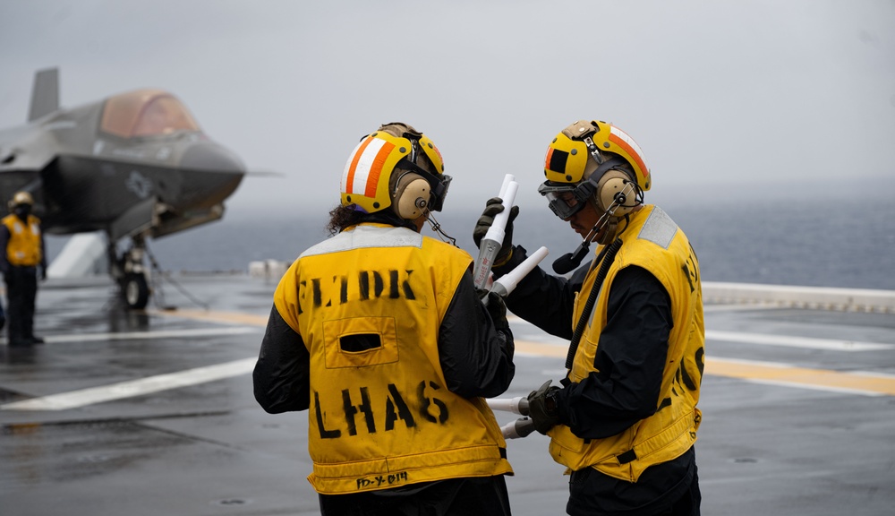 USS America (LHA 6) Conducts Flight Operations