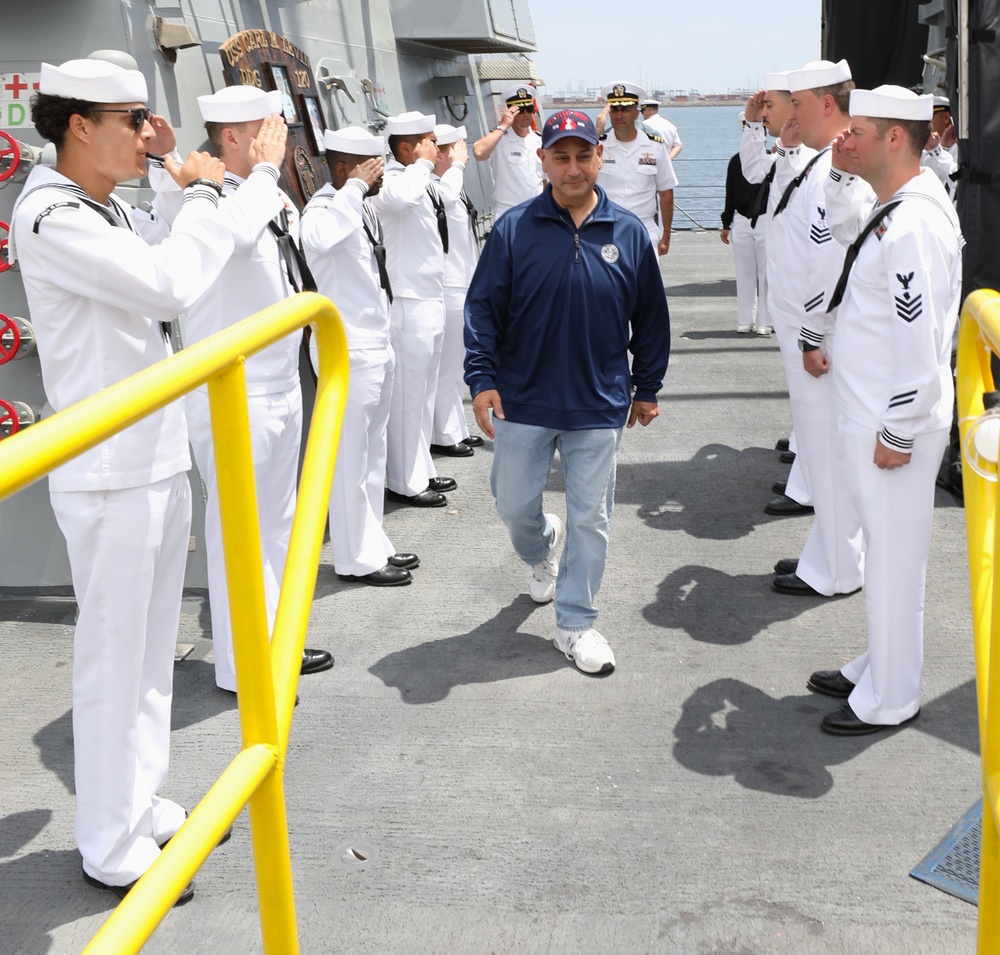 Representative Cisneros tours U.S. Coast Guard Ship