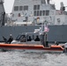 Members of U.S. Coast Guard Maritime Safety and Security Team (MSST) Los Angeles-Long Beach patrol the waters of Long Beach, California, during Los Angeles Fleet Week 2005, May 25, 2025.