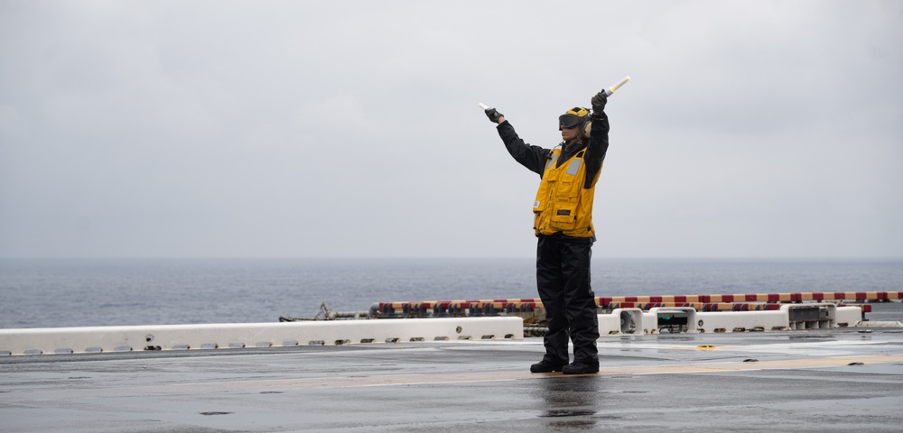 USS America (LHA 6) Conducts Flight Operations
