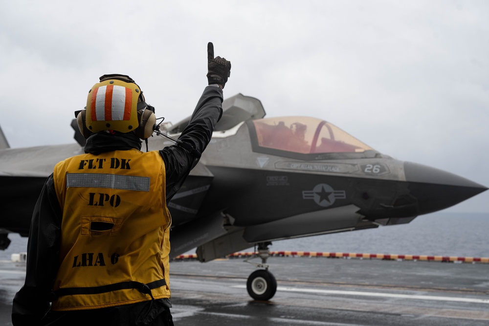 USS America (LHA 6) Conducts Flight Operations