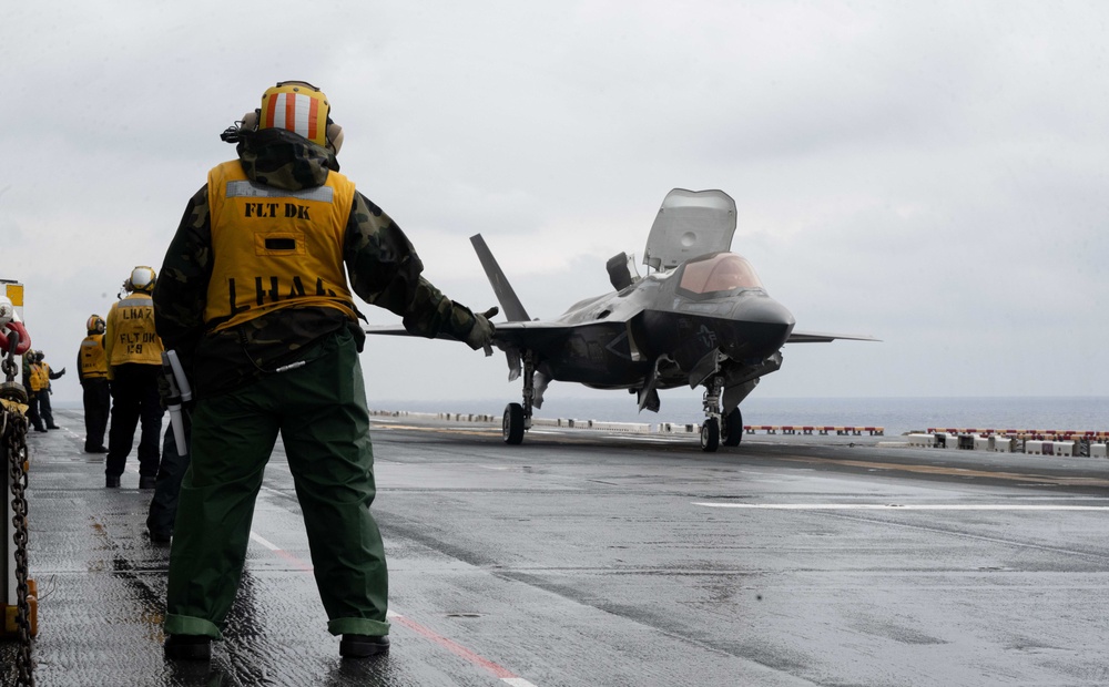 USS America (LHA 6) Conducts Flight Operations