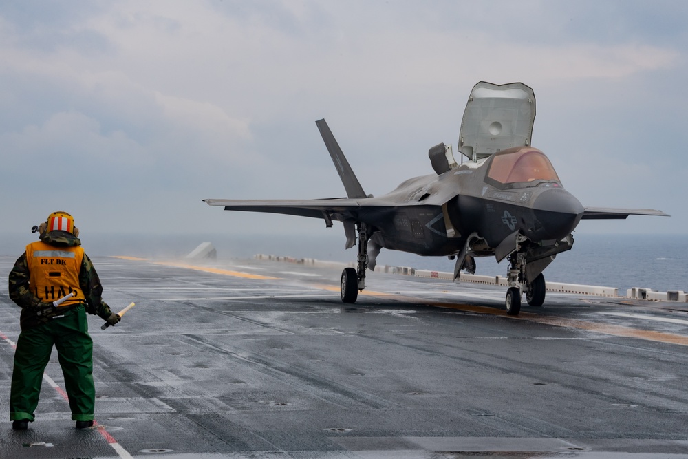 USS America (LHA 6) Conducts Flight Operations