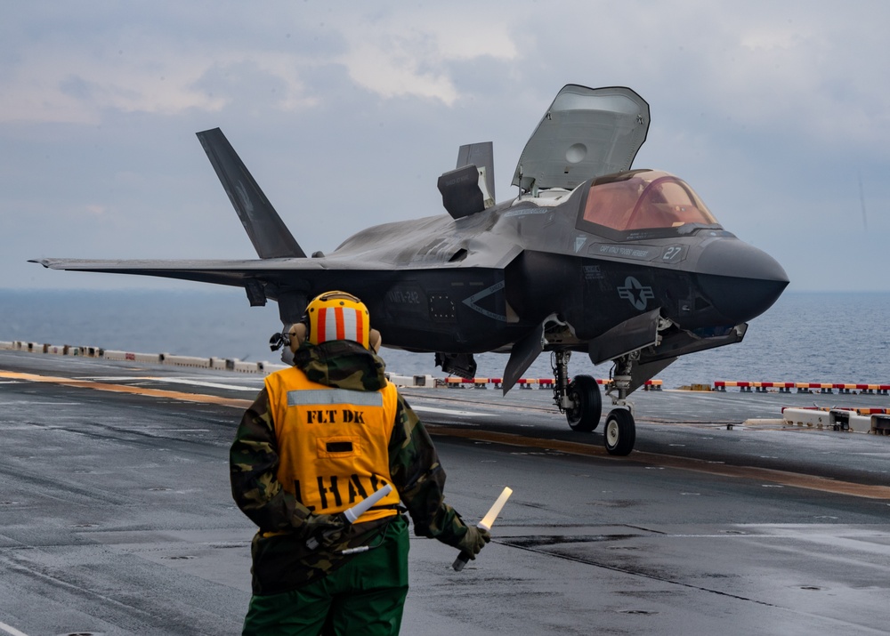 USS America (LHA 6) Conducts Flight Operations