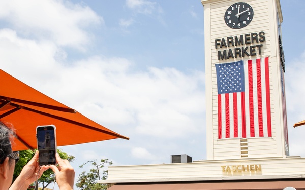 Navy Band Southwest performs at The Original Farmers Market in Los Angeles