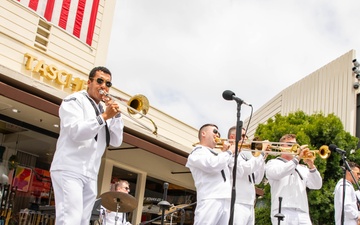 Navy Band Southwest performs at The Original Farmers Market in Los Angeles