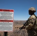 Signs emplaced along National Defense Area