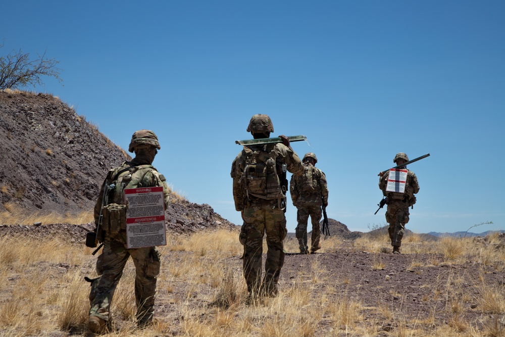 Signs emplaced along National Defense Area