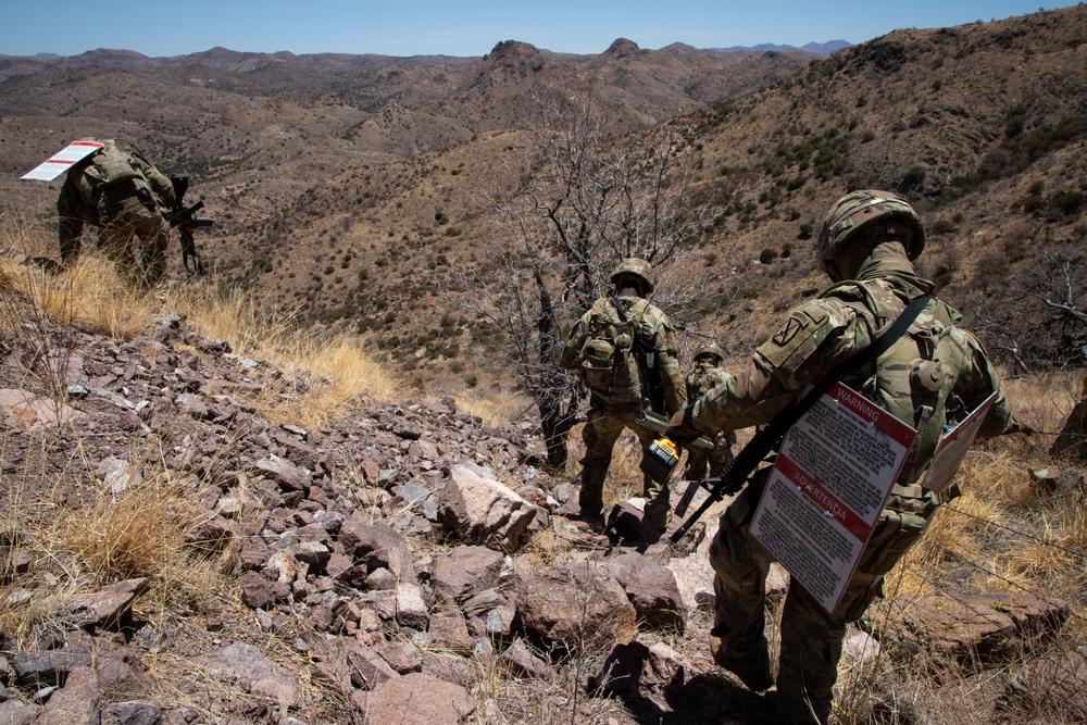 Signs emplaced along National Defense Area