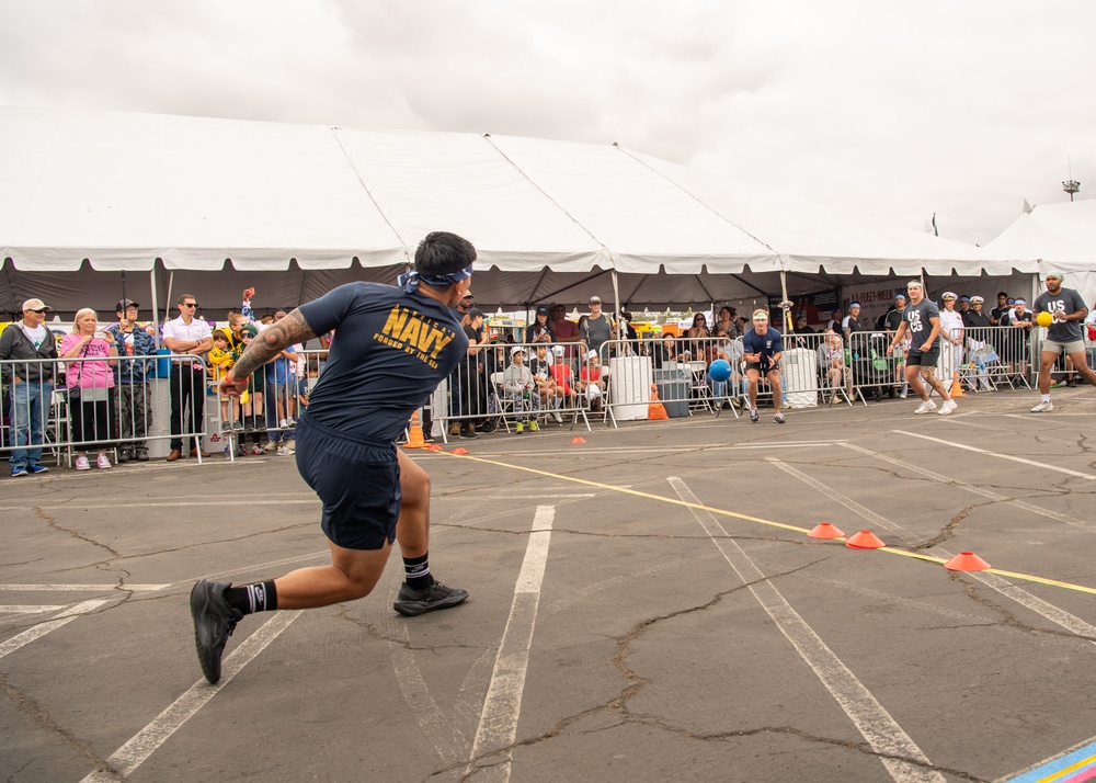 Dodgeball Tournament At Los Angeles Fleet Week Expo
