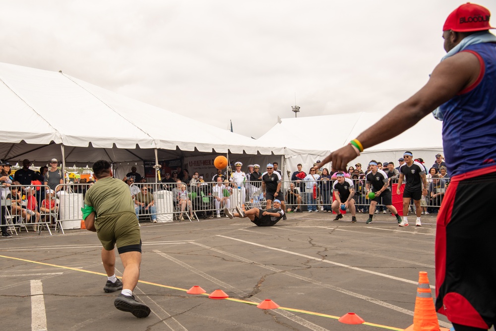 Dodgeball Tournament At The Los Angeles Fleet Week Expo