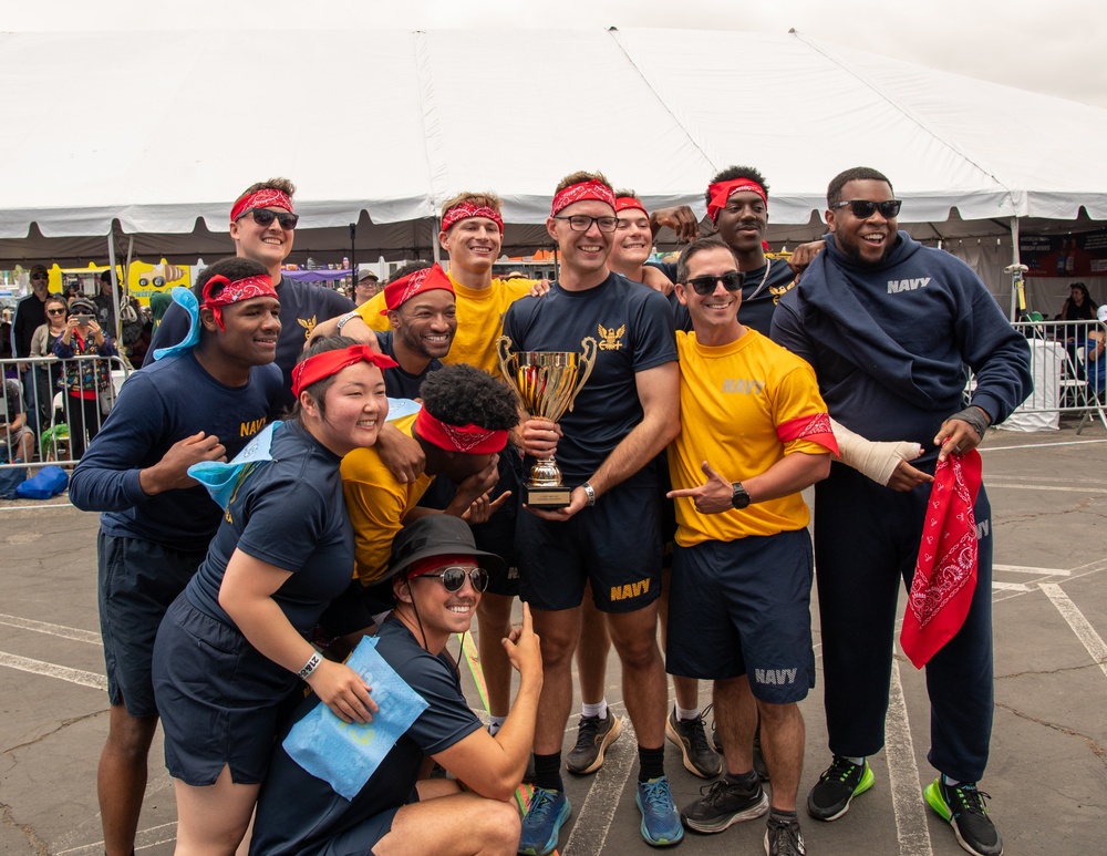 Dodgeball Tournament At The Los Angeles Fleet Week Expo
