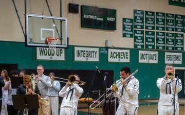 Navy Band Southwest’s 32nd Street Brass Band Performs at Inglewood High School